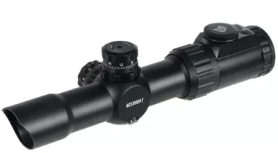 Прицел LEAPERS Accushot Tactical 1-4.5X28, 30мм, Circle Dot,, подсв.IE36