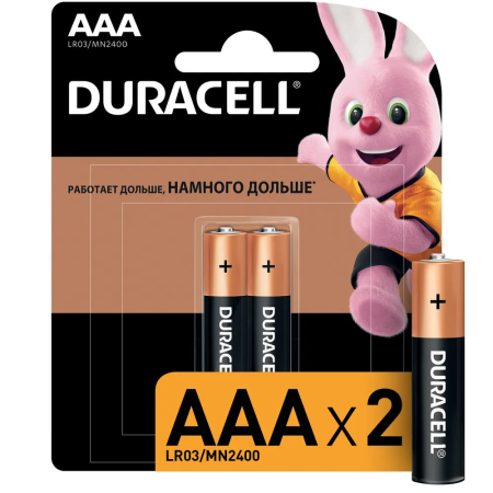 Батарейка ААА Duracell LR3 (блистер 2шт.)